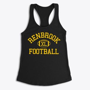 Renbrook School Classic Football Women's Racerback Tank