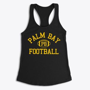 Palm Bay High School Classic Football Women's Racerback Tank