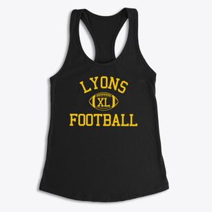 Lyons Primary School Classic Football Women's Racerback Tank