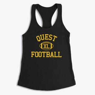 Quest School Classic Football Women's Racerback Tank