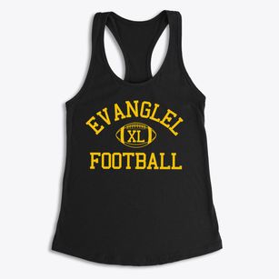 Evanglel Christian School Classic Football Women's Racerback Tank