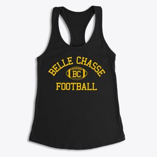 Belle Chasse High School Classic Football Women's Racerback Tank