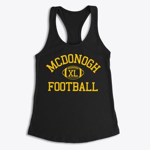 Mcdonogh 28 Junior High School Classic Football Women's Racerback Tank