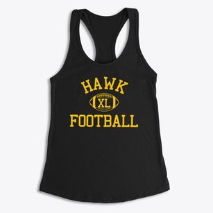 Hawk Primary School Classic Football Women's Racerback Tank