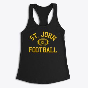 Saint John Lutheran School Classic Football Women's Racerback Tank