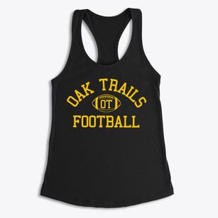 Oak Trails School Classic Football Women's Racerback Tank