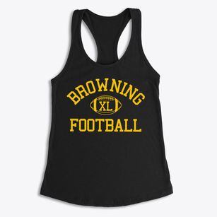 The Browning School Classic Football Women's Racerback Tank