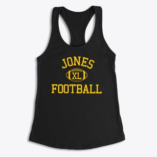 Jones Intermediate School Classic Football Women's Racerback Tank