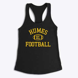 L.c. Humes High School Classic Football Women's Racerback Tank