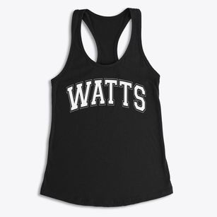 Watts Elementary School Varsity Arch Women's Racerback Tank