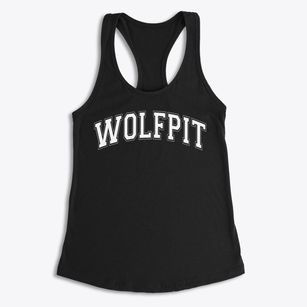 Wolfpit Elementary School Varsity Arch Women's Racerback Tank