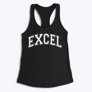 Excel Christian Academy Varsity Arch Women's Racerback Tank