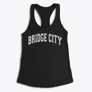 Bridge City Elementary School Varsity Arch Women's Racerback Tank