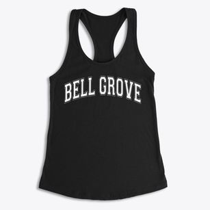 Bell Grove Theological Seminary Varsity Arch Women's Racerback Tank