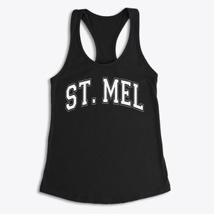Saint Mel Independent Day School Varsity Arch Women's Racerback Tank