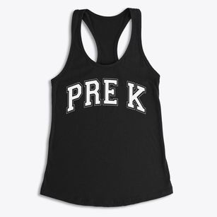 Pre Kindergarten School Varsity Arch Women's Racerback Tank