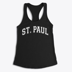 Saint Paul Lutheran School Varsity Arch Women's Racerback Tank