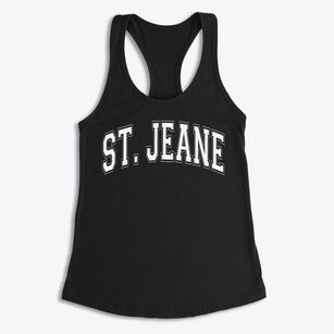 St Jean Baptiste Parish Varsity Arch Women's Racerback Tank
