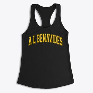 A L Benavides Elementary School Varsity Arch Women's Racerback Tank