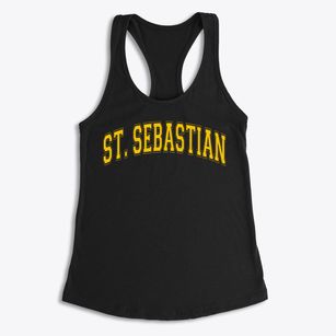 Saint Sebastian School Varsity Arch Women's Racerback Tank