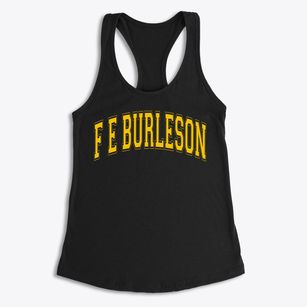 F E Burleson Elementary School Varsity Arch Women's Racerback Tank