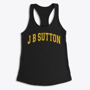 J B Sutton Elementary School Varsity Arch Women's Racerback Tank