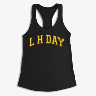 L H Day School Varsity Arch Women's Racerback Tank