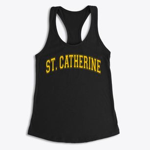 Saint Catherine Of Alexandria School Varsity Arch Women's Racerback Tank