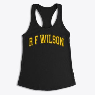 R F Wilson Elementary School Varsity Arch Women's Racerback Tank