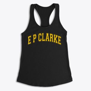 E P Clarke Elementary School Varsity Arch Women's Racerback Tank