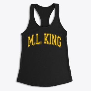 M.l. King Magnet Elementary School Varsity Arch Women's Racerback Tank