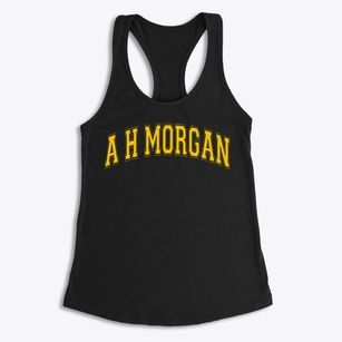 A H Morgan Elementary School Varsity Arch Women's Racerback Tank