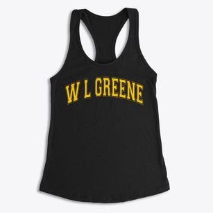 W L Greene Elementary School Varsity Arch Women's Racerback Tank