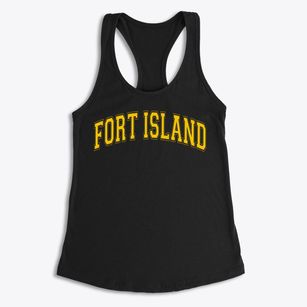Fort Island Primary School Varsity Arch Women's Racerback Tank