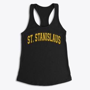 Saint Stanislaus Elementary School Varsity Arch Women's Racerback Tank