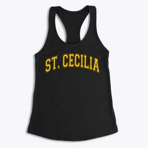 Saint Cecilia Academy Varsity Arch Women's Racerback Tank