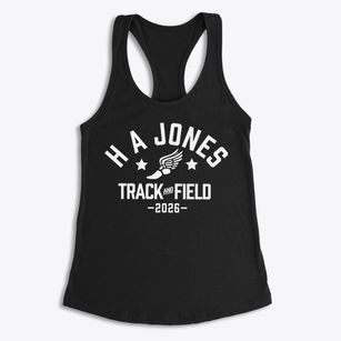H A Jones Elementary School Track and Field Women's Racerback Tank