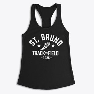 Saint Bruno Parish Track and Field Women's Racerback Tank