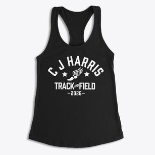 C J Harris Elementary School Track and Field Women's Racerback Tank