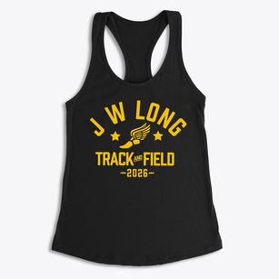 J W Long Elementary School Track and Field Women's Racerback Tank