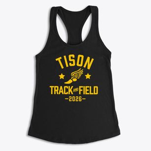 Tison Junior High School Track and Field Women's Racerback Tank