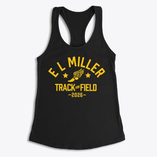 E L Miller Elementary School Track and Field Women's Racerback Tank