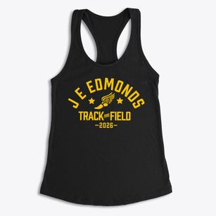 J E Edmonds Elementary School Track and Field Women's Racerback Tank