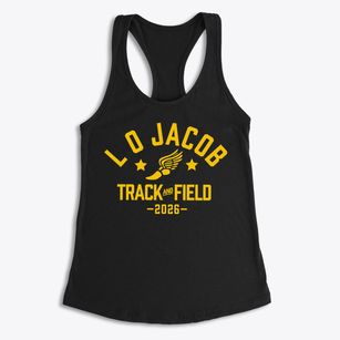 L O Jacob Elementary School Track and Field Women's Racerback Tank
