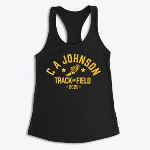 C A Johnson Prep Academy Track and Field Women's Racerback Tank