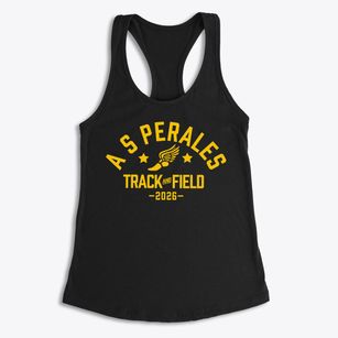 A S Perales Elementary School Track and Field Women's Racerback Tank
