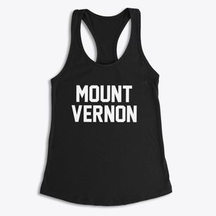 Mount Vernon Washington Classic Block Women's Racerback Tank