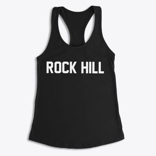 Rock Hill New York Classic Block Women's Racerback Tank