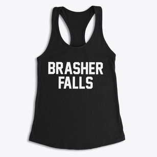 Brasher Falls New York Classic Block Women's Racerback Tank