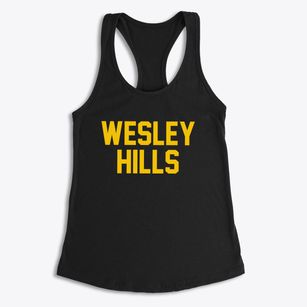 Wesley Hills New York Classic Block Women's Racerback Tank